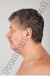 Head Man White Average Wrinkles Male Studio Poses